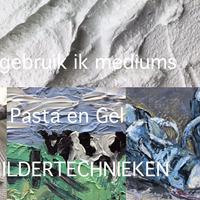 schilderen met paletmes en pasta en gel