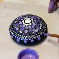 Steen of Theelicht  Dotpainten