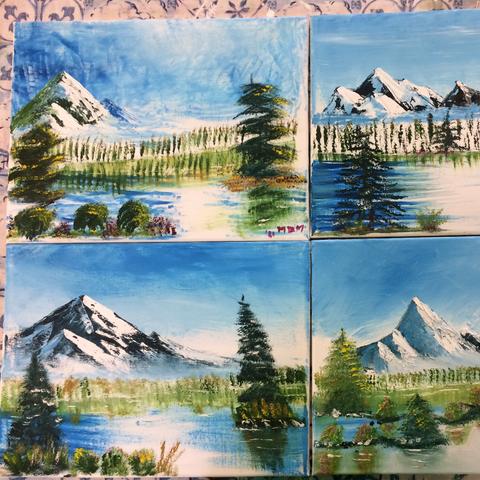Bob Ross workshop in Eindhoven