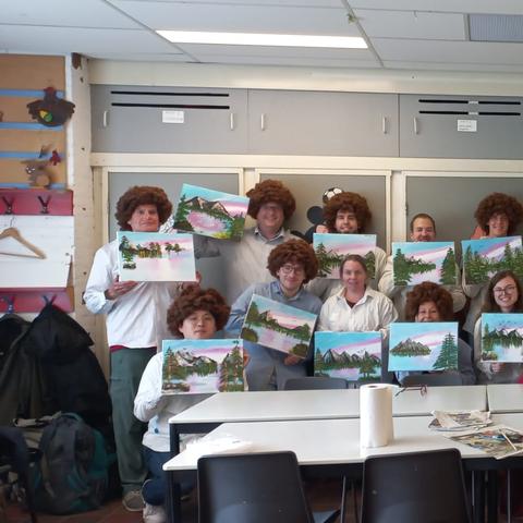 Bob Ross workshop in Eindhoven