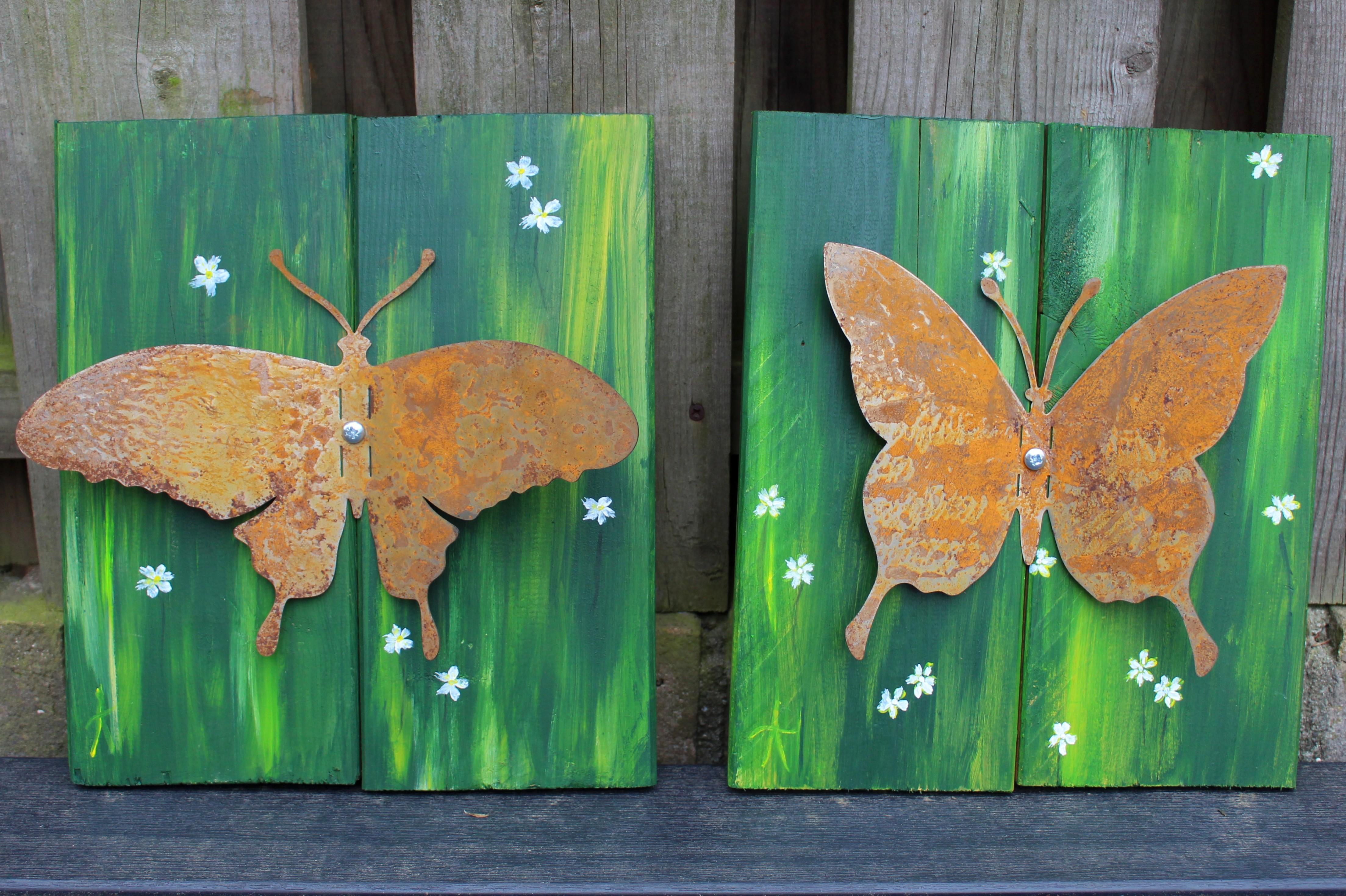 Schilderen op tuinhout — foto 2