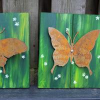 Schilderen op tuinhout