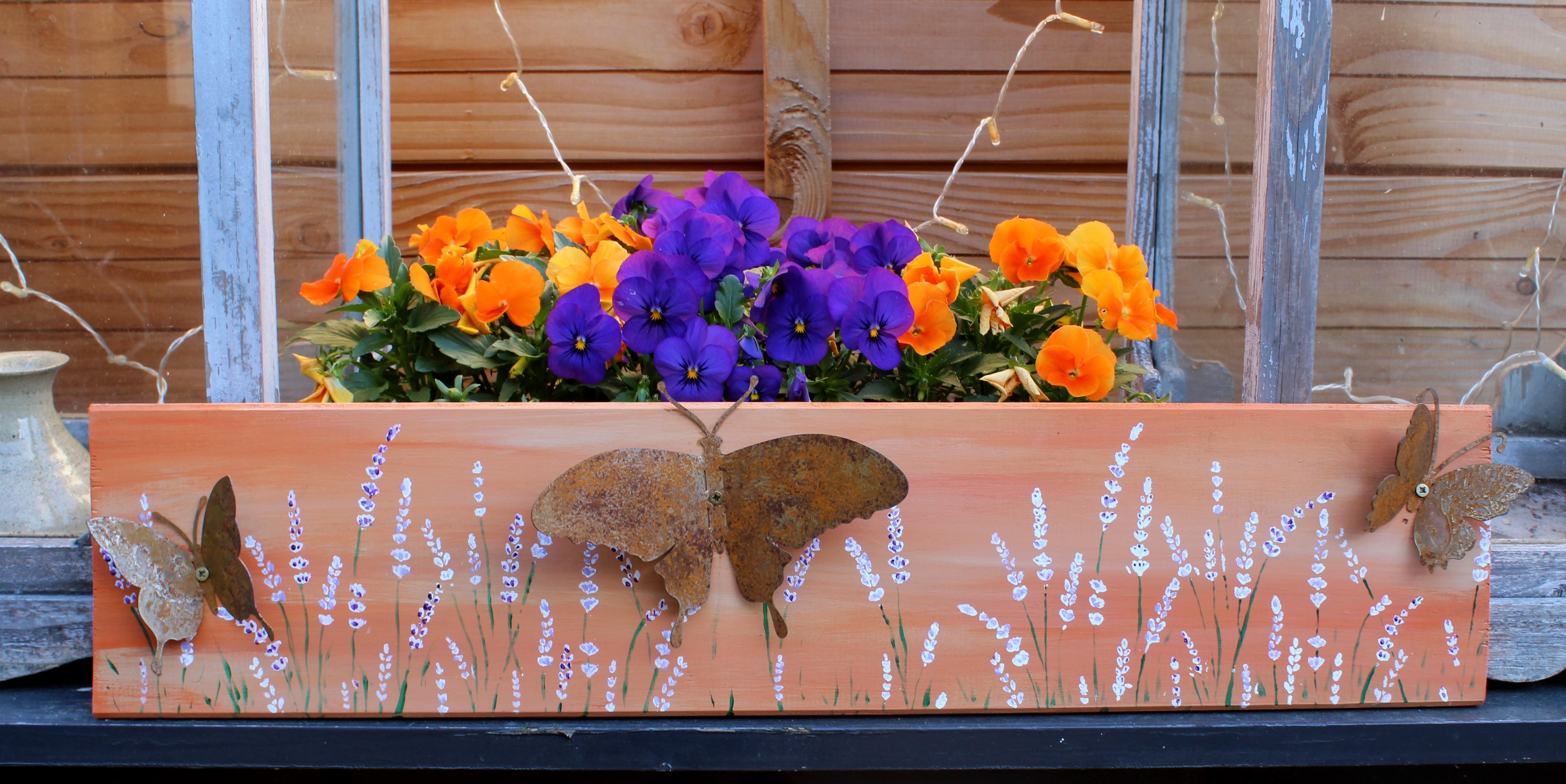 Schilderen op tuinhout — foto 3