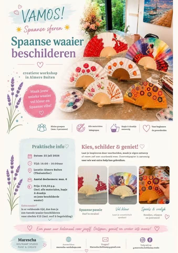 VAMOS! Spaanse waaiers schilderen 🪭 — foto 4