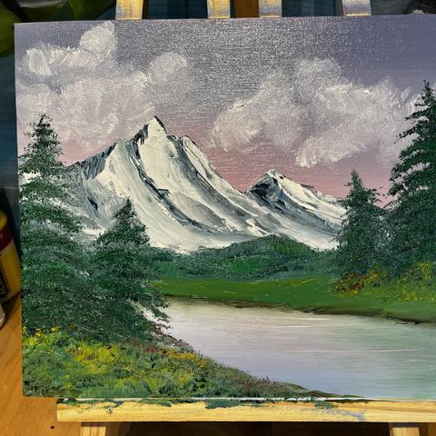 WORKSHOP SCHILDEREN IN BOB ROSS STIJL op jouw locatie