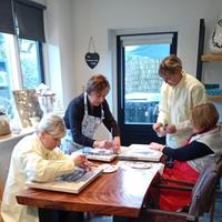 Workshop steigerhoutuen wandbord + kerstboom
