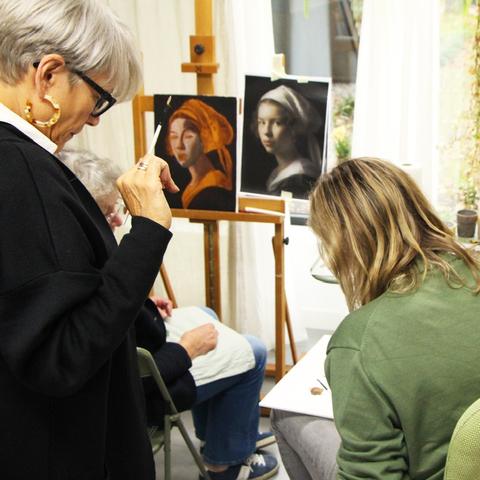 Portret schilderen in acrylverf