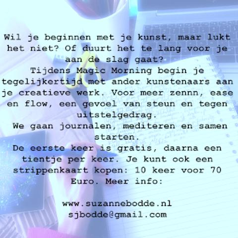 Magic Morning Samen starten met je kunst