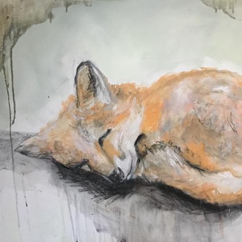Dieren tekenen met houtskool en krijt