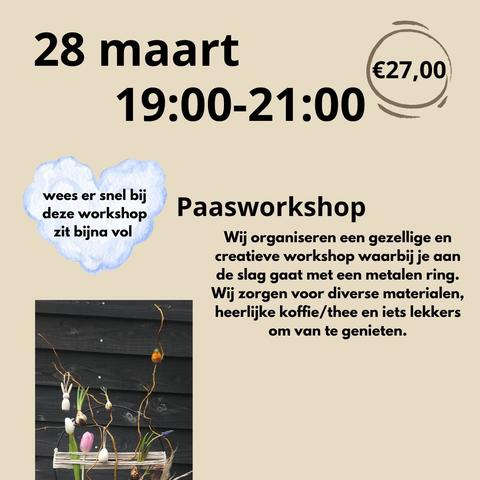 Workshop Paasstuk op metalen ring