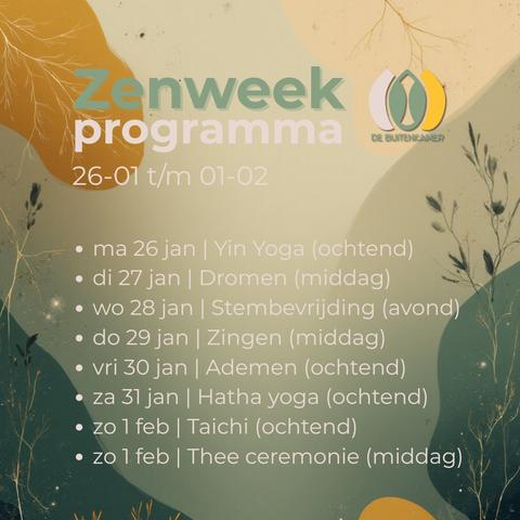 Zingen - Zenweek De Buitenkamer