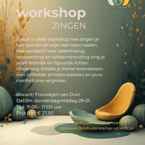 Zingen - Zenweek De Buitenkamer