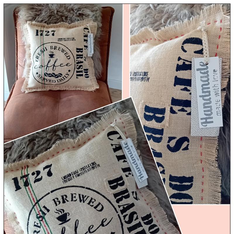 Workshop jute kussen