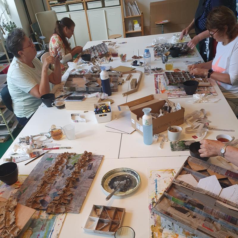 Cursus Papier-maché schilderij maken — foto 2