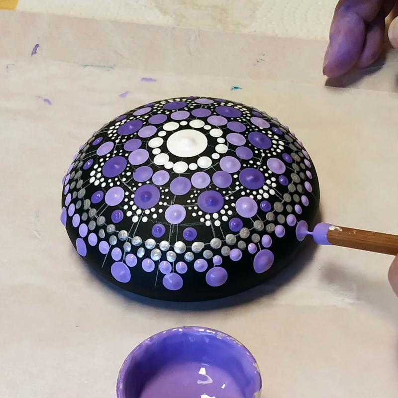 Steen of Theelicht  Dotpainten — foto 2
