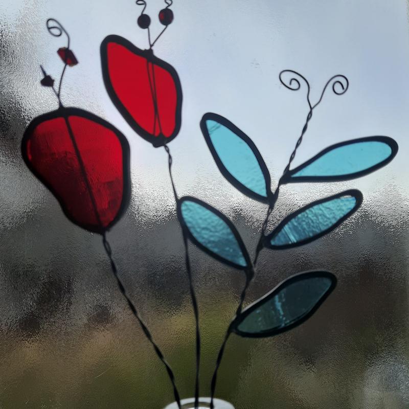 Workshop glazen bloemen in het lood — foto 2