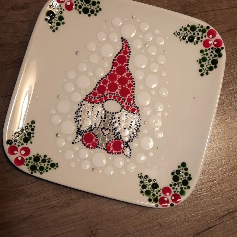 Workshop porselein stippen Kerst