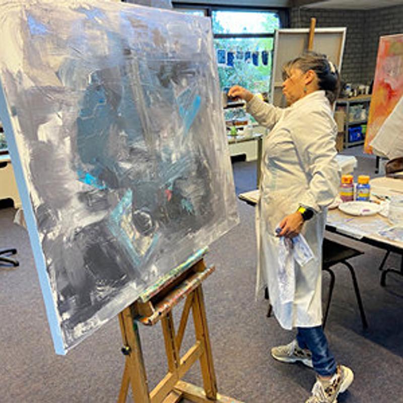 Workshop expressief schilderen met acryl