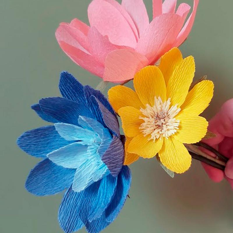 Moederdag workshop papieren bloemen — foto 4