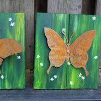 Schilderen op tuinhout