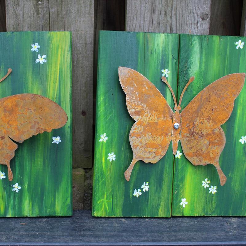 Schilderen op tuinhout — foto 2