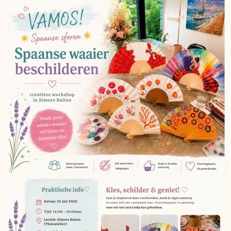 VAMOS! Spaanse waaiers schilderen 🪭 — foto 4