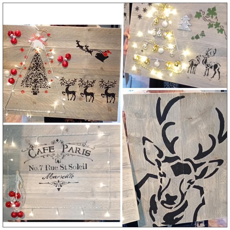Workshop steigerhoutuen wandbord + kerstboom — foto 4