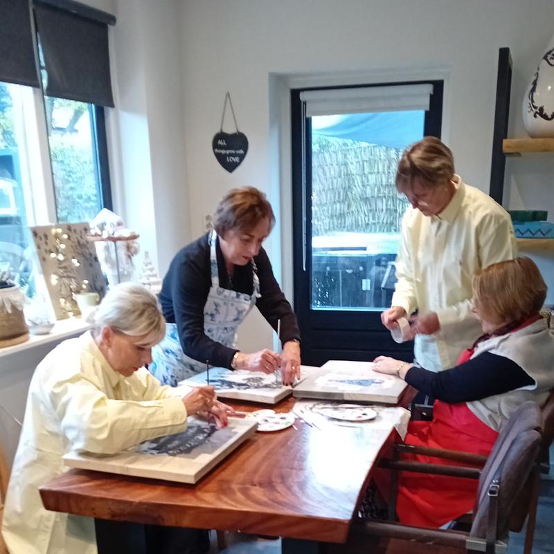 Workshop steigerhoutuen wandbord + kerstboom — foto 5