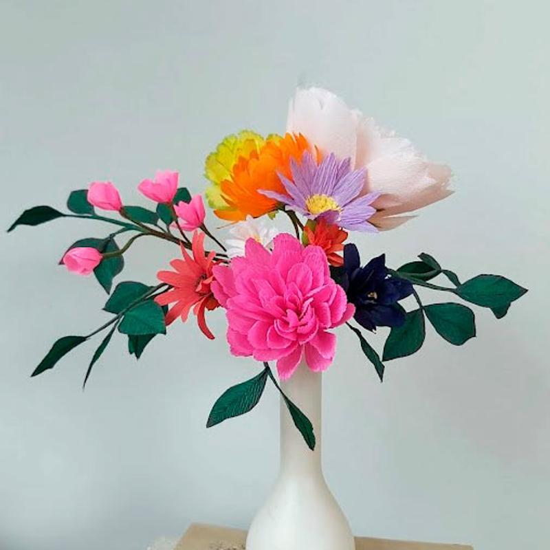 Papieren bloemen maken — foto 3