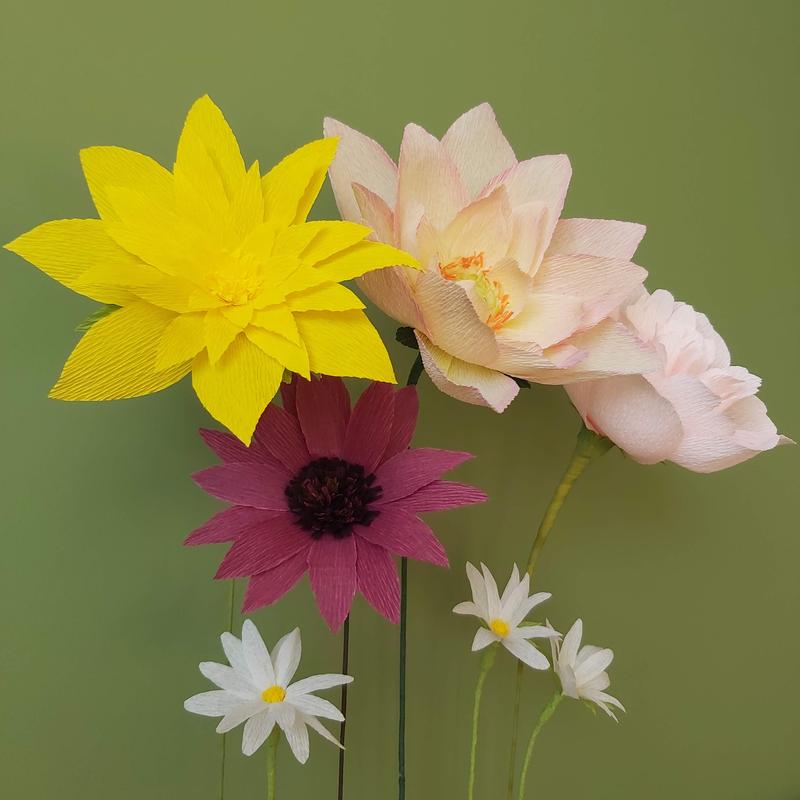 Papieren bloemen maken — foto 2