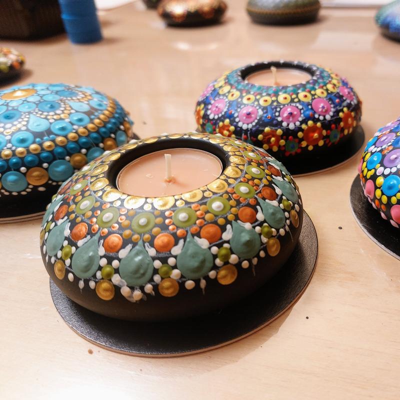Steen of Theelicht  Dotpainten — foto 6