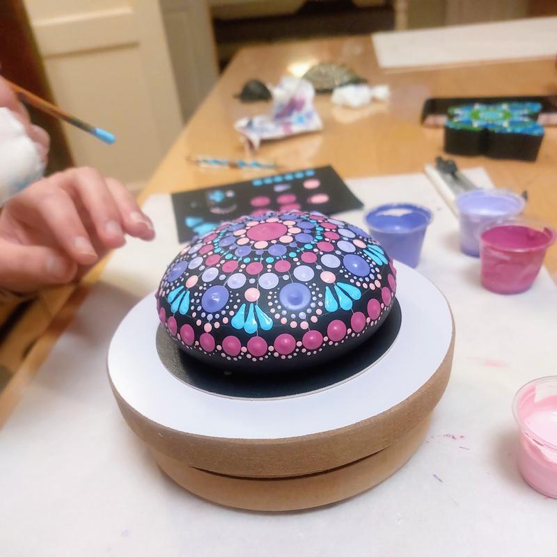 Steen of Theelicht  Dotpainten — foto 7