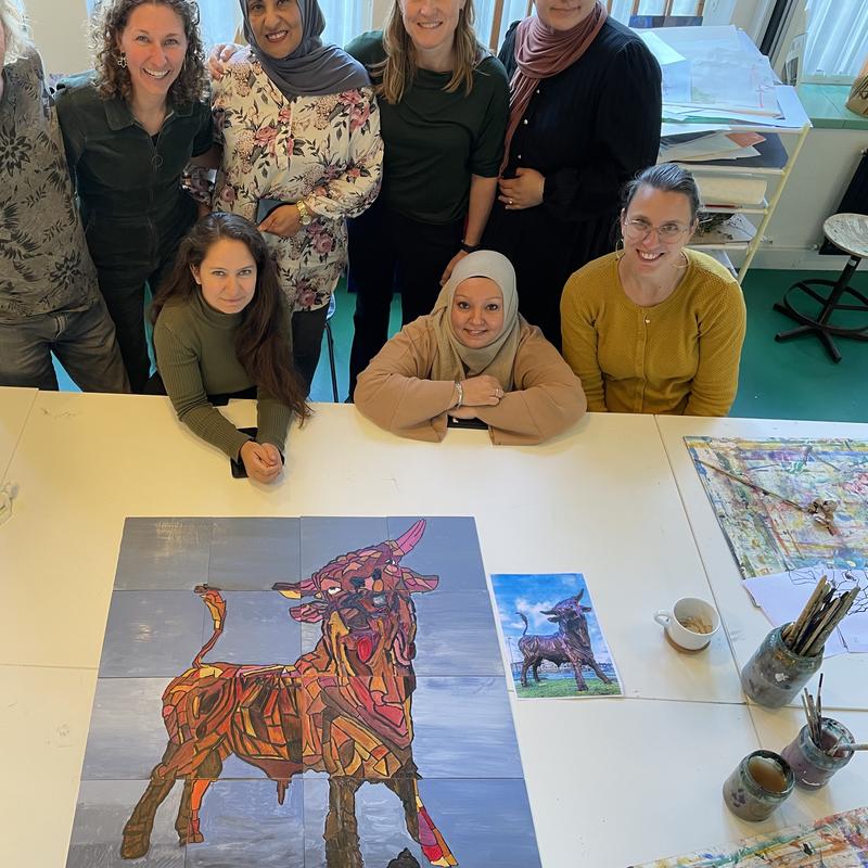 Teamworkshop Gezamenlijk Schilderij — foto 5