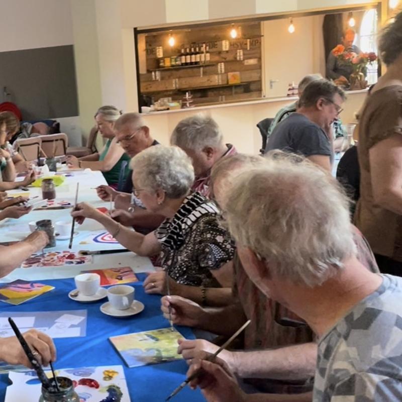 Teamworkshop Gezamenlijk Schilderij — foto 3