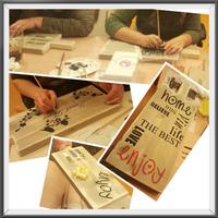 Workshop steigerhouten hapjesplank