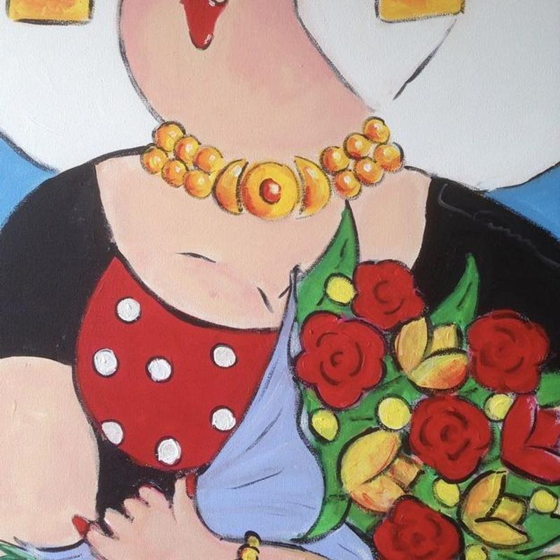  Dikke Dames schilderen  — foto 3