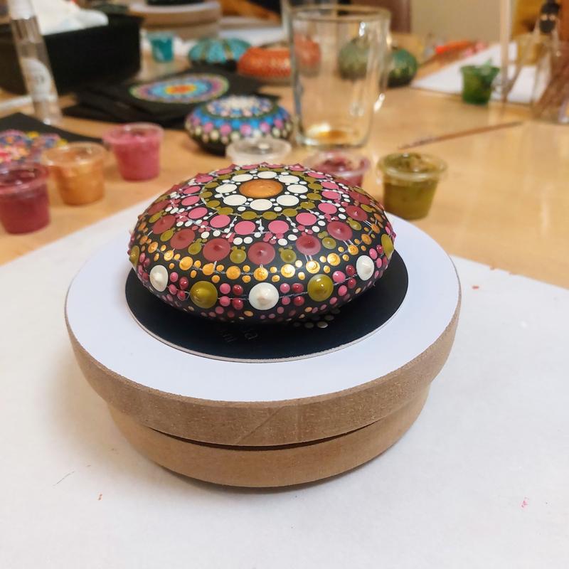 Steen of Theelicht  Dotpainten — foto 11