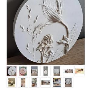 Botanische gipstegel maken