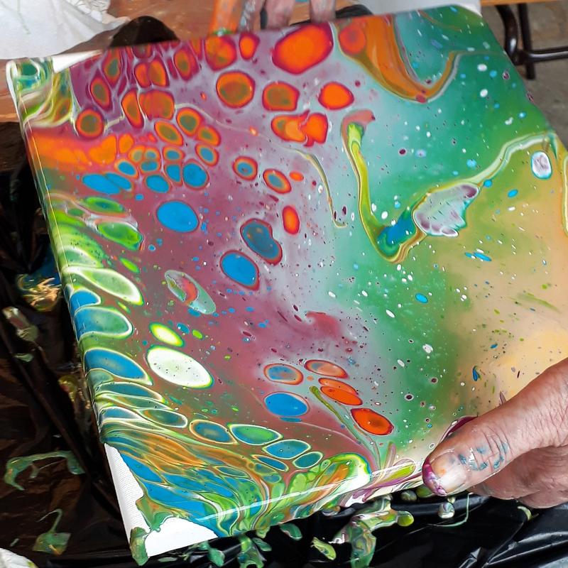 Acryl gieten/ acrylic pouring