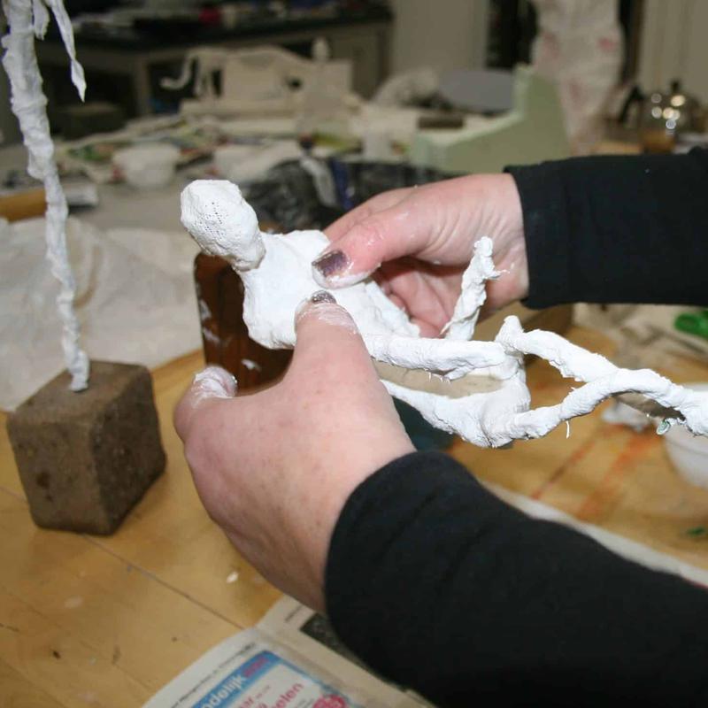 Boetseerworkshop Giacometti; draad&gips — foto 3