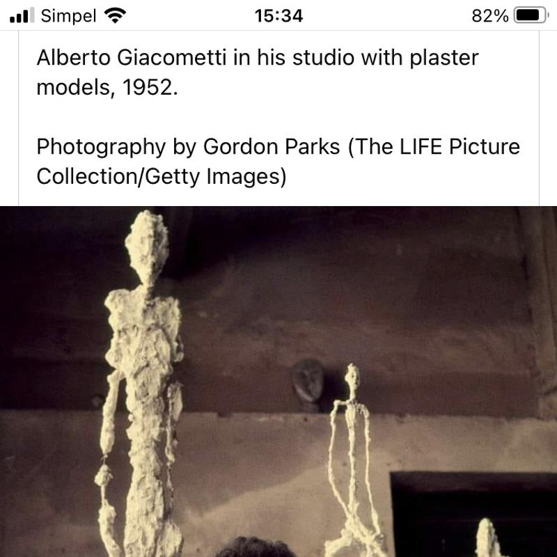 Boetseerworkshop Giacometti; draad&gips — foto 7