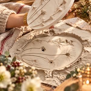 Feestelijk editie botanische tegel maken