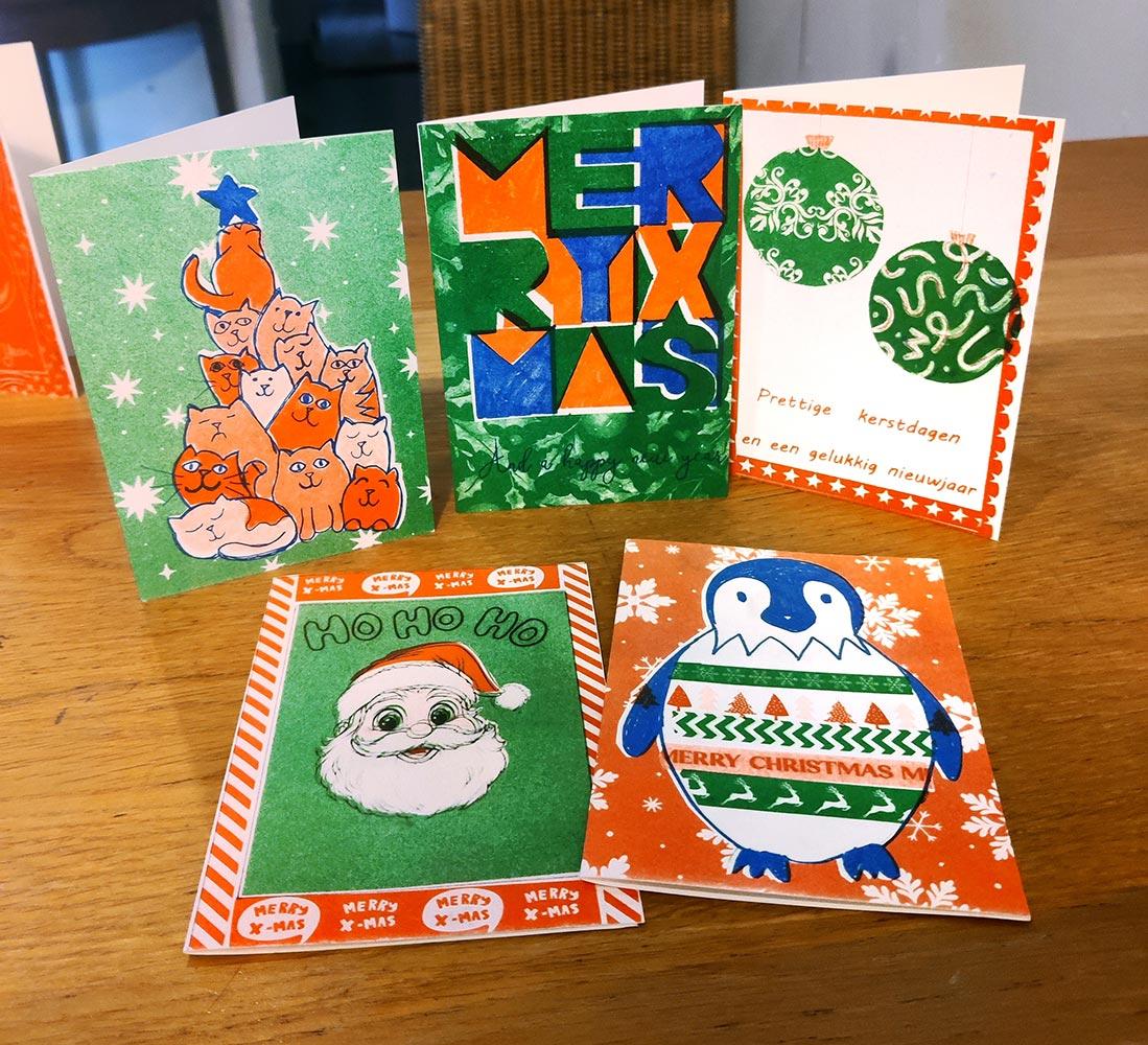 RISO (kerst)kaarten Workshop Huizen — foto 2