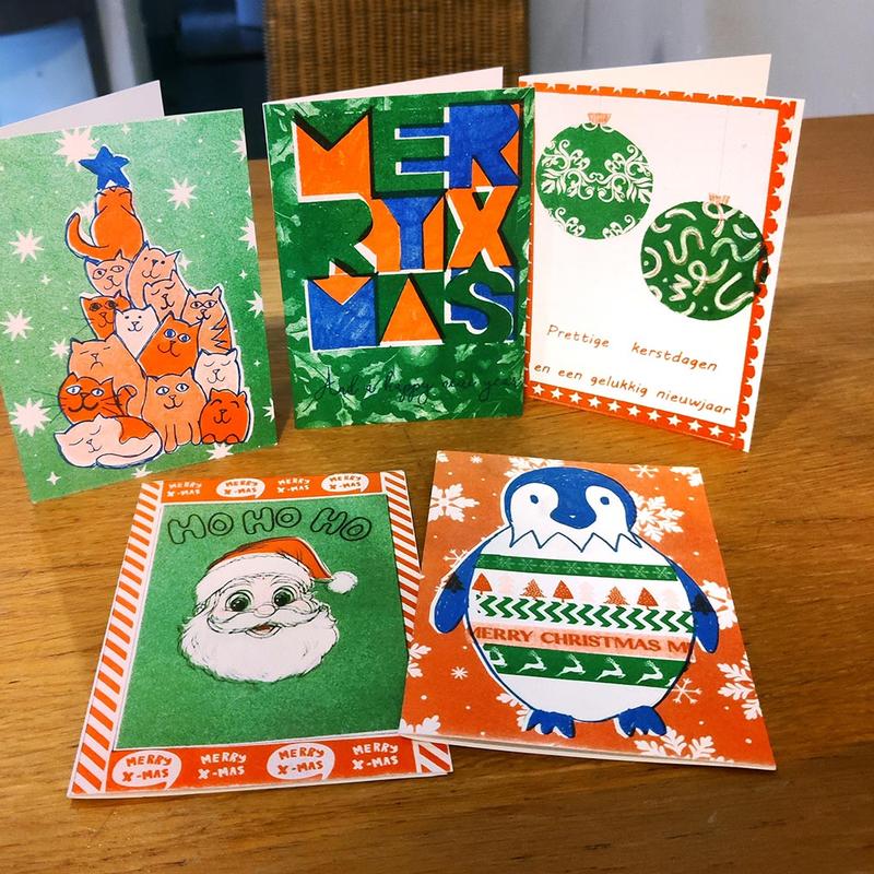 RISO (kerst)kaarten Workshop Huizen — foto 2