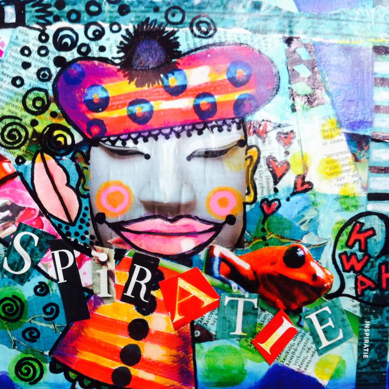 Workshops kleurrijk schilderen met acrylverf, art-journal of collage maken. — foto 6
