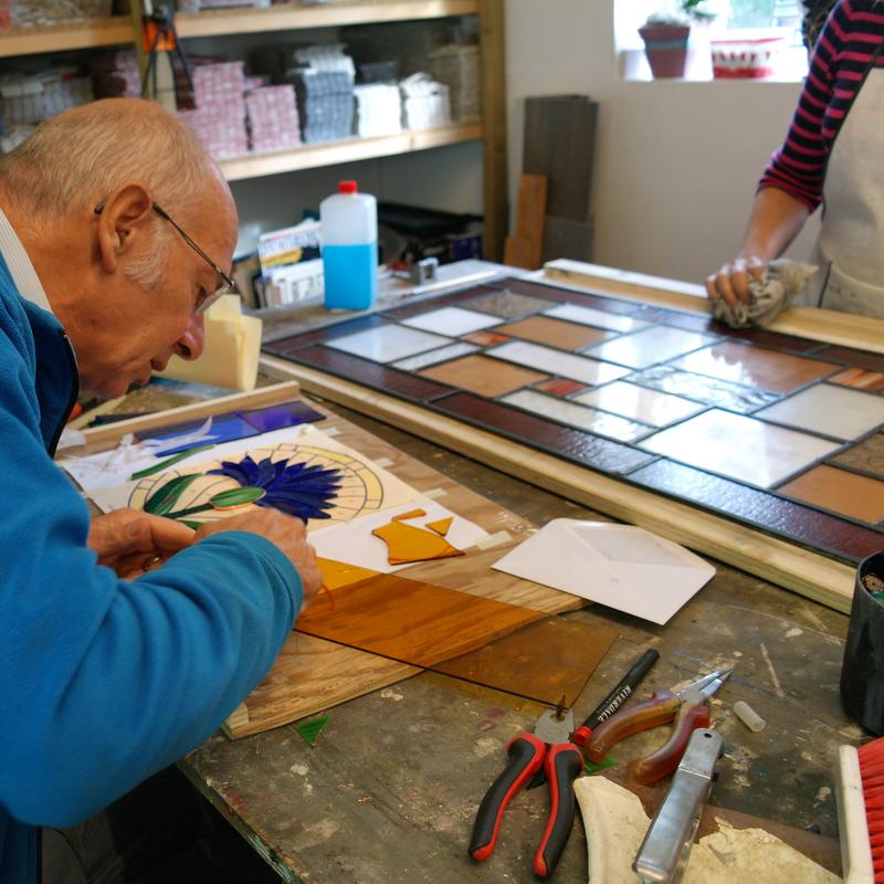 Glas in lood bij theetuin & atelier the twins — foto 8