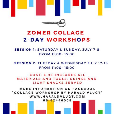 Zomer beeldproeverij ( collage workshop )