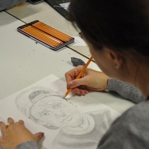 Cursus tekenen – schilderen open atelier voor volwassenen