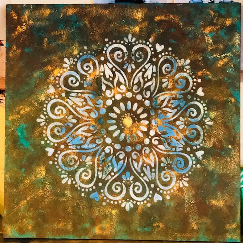 Mandala wandbord workshop — foto 2