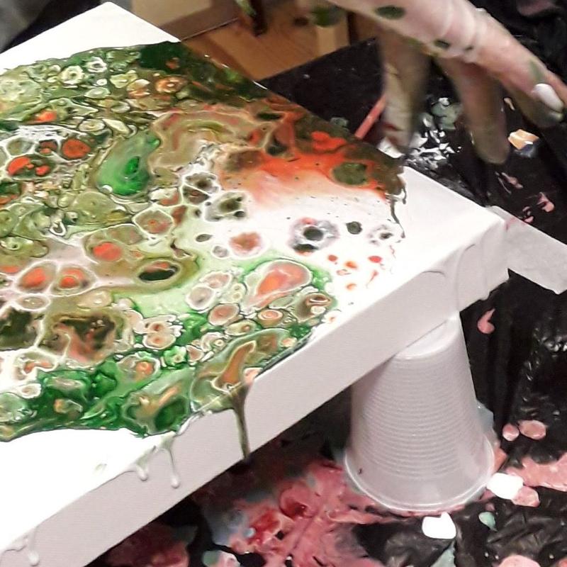 Acryl pouring workshop — foto 2